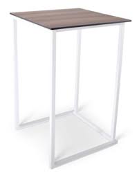 Mange-debout Kubo blanc, plateau en bois